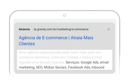 captura de tela de agência de e-commerce 