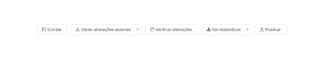 botões da tela principal do google ads editor