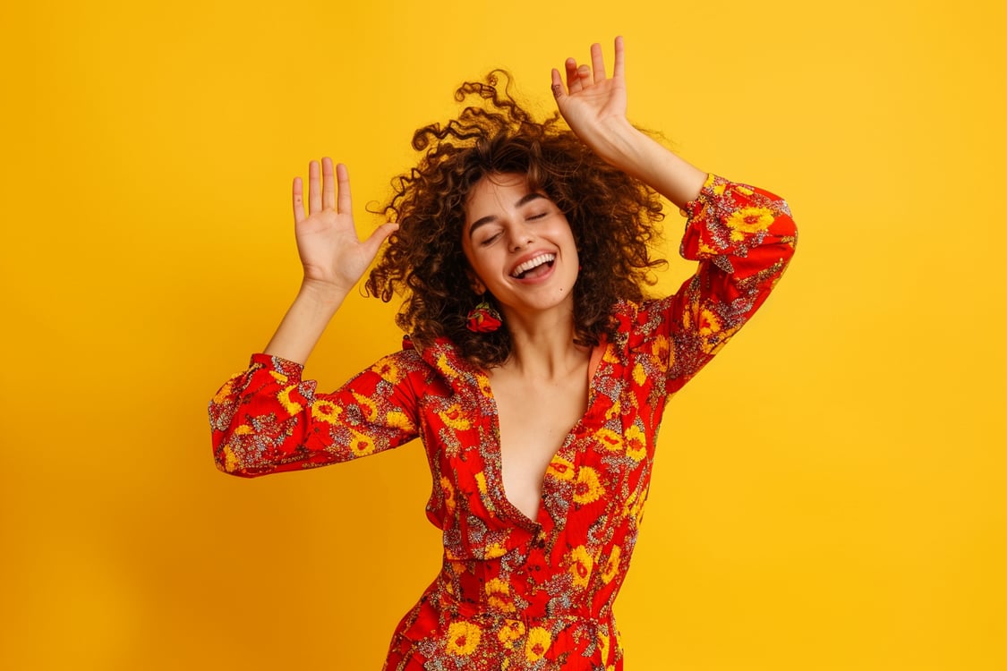 mulher feliz