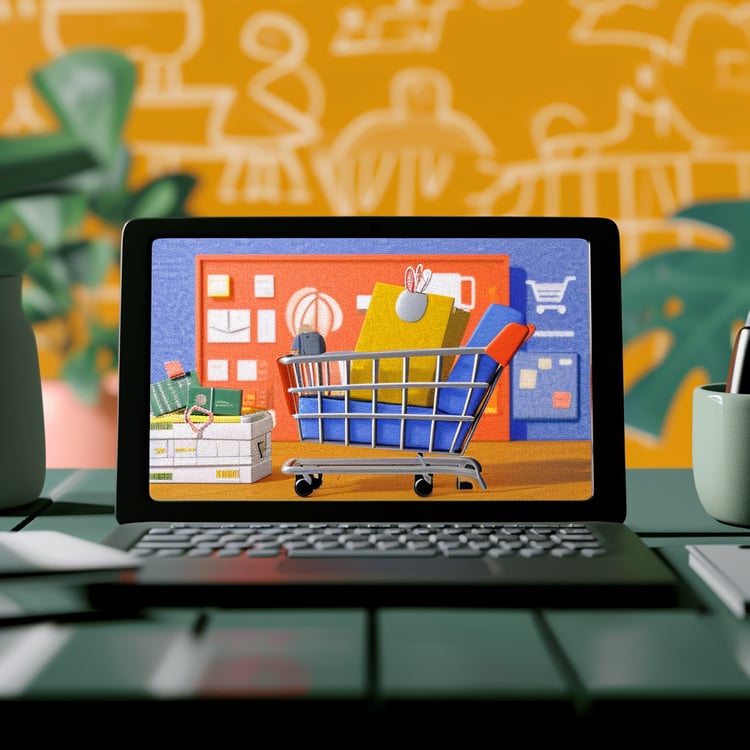 carrinho de e-commerce