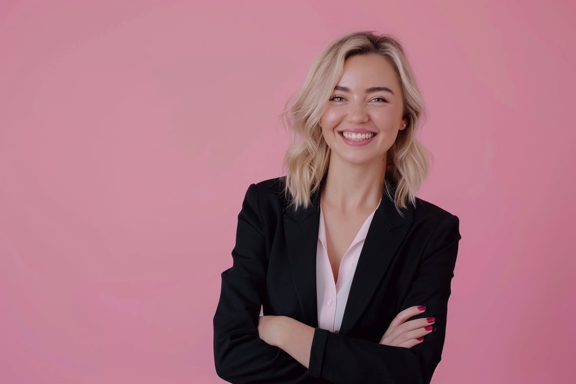 mulher de negócios sorrindo