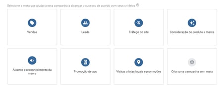 objetivos de campanha no google ads