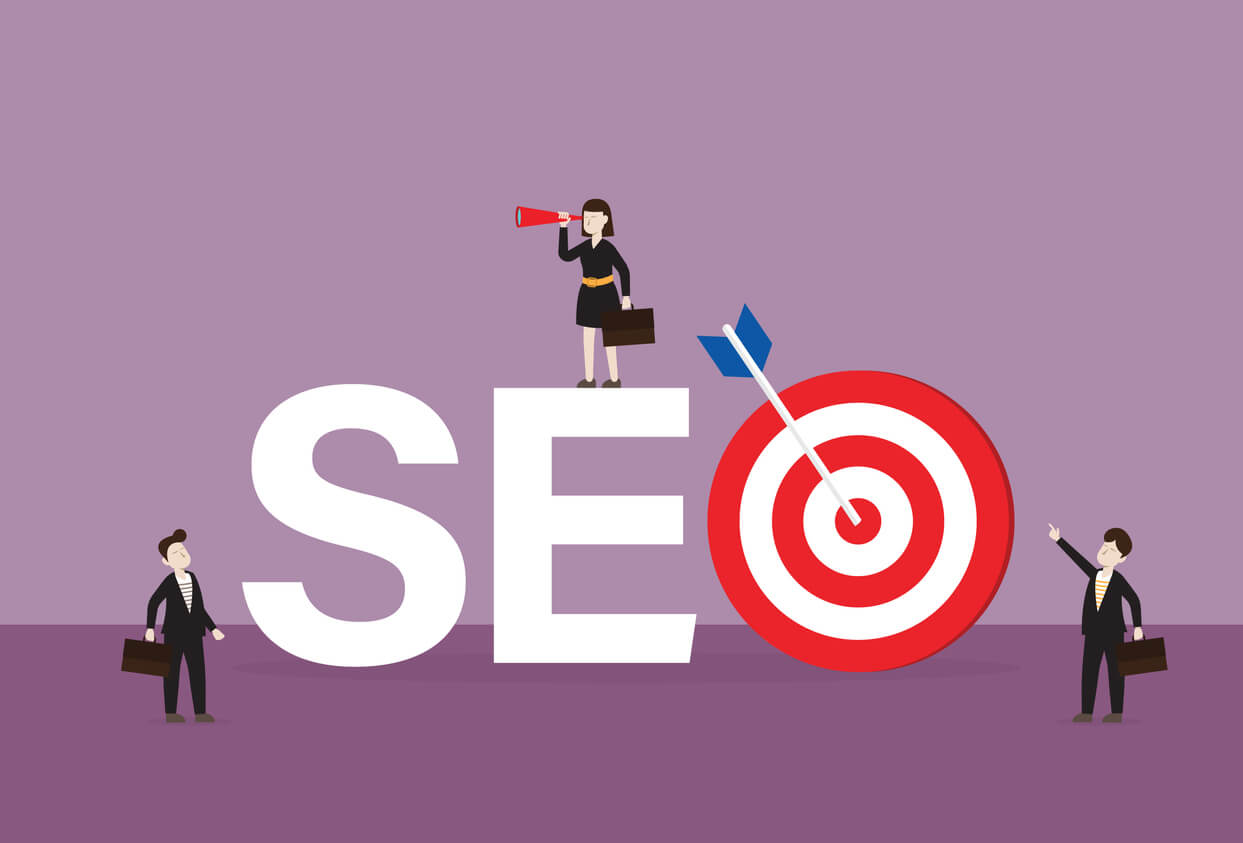 pessoas de negócio com seo