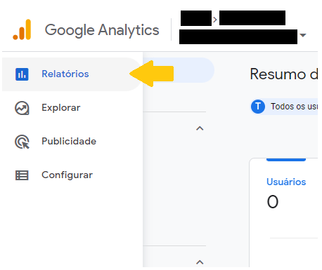 print tela google analytics relatórios